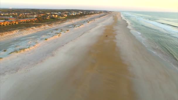 Antena st augustine beach na Florydzie — Wideo stockowe