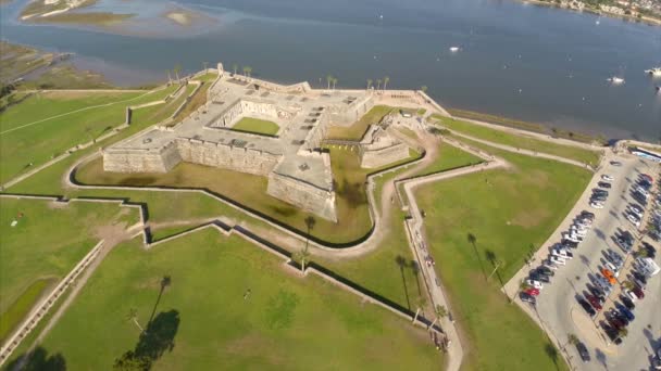 Castillo De San Marcos in St Augustine — Stockvideo