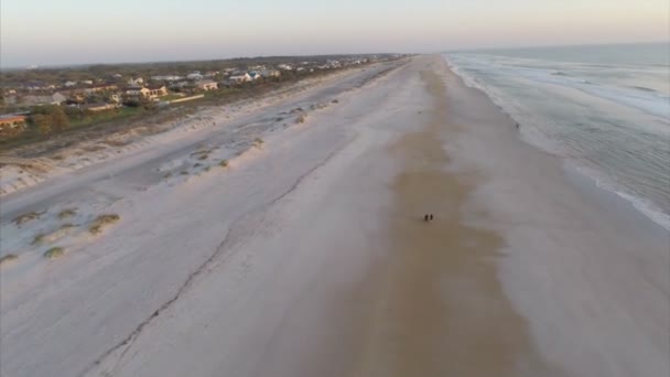 Повітряні Блаженний Августин beach florida — стокове відео