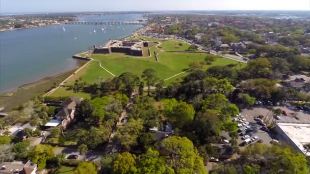 Castillo de San Marcos fort St. Augustine FL. около 2014 года — стоковое видео