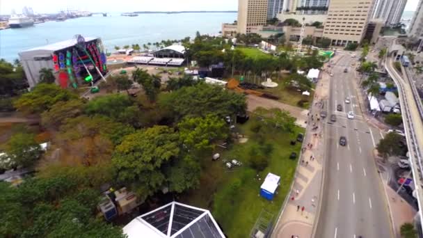 Antena ultra Festival de música miami — Vídeo de Stock