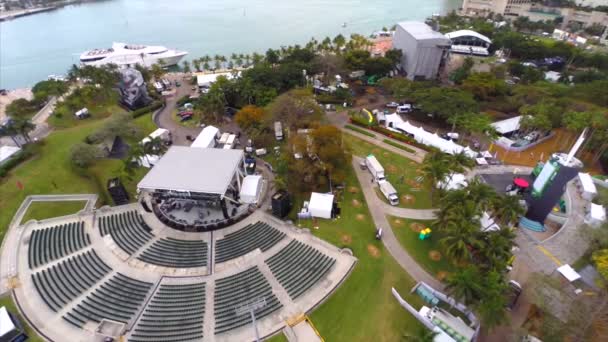 Воздушный ультра-фестиваль в Майами — стоковое видео