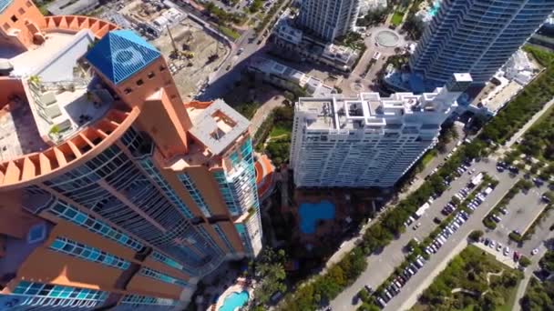 Miami Beach highrise — Stockvideo