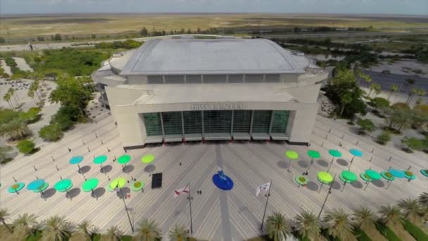 Vídeo aéreo de un estadio deportivo — Vídeo de stock