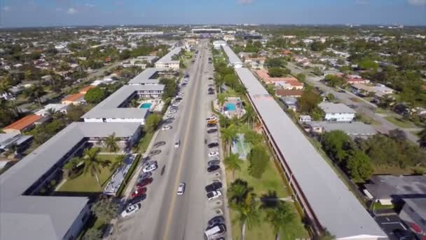 Luftbild von hallandale florida — Stockvideo