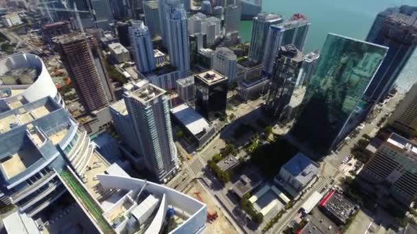 Letecká brickell miami — Stock video