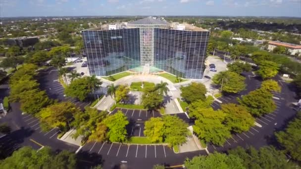 大統領のサークル ハリウッド フロリダの空撮 — ストック動画