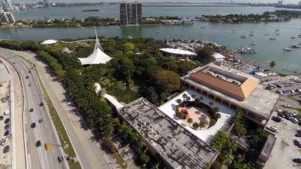 Aerial video of Parrot Jungle Miami — Stock Video