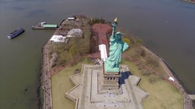 Özgürlük heykeli havadan video