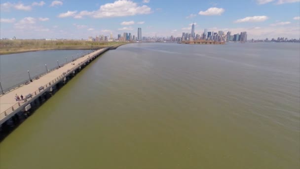 Luchtfoto new york — Stockvideo