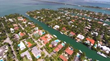 miami beach günbatımı hava video Adaları