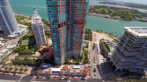 Portofino condominium luchtfoto video — Stockvideo