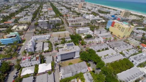 Video aereo quartiere Miami Beach — Video Stock