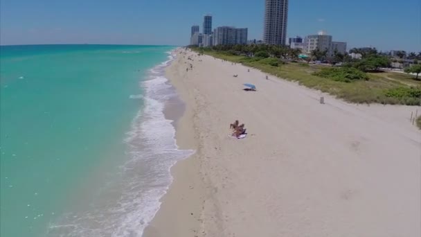 Повітряні відео міста Маямі-Біч — стокове відео