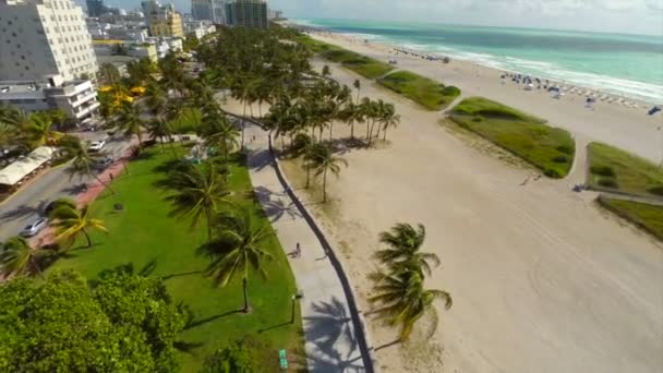 Oceaan station miami beach — Stok video