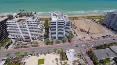 miami beach beachfront kınamak havadan video