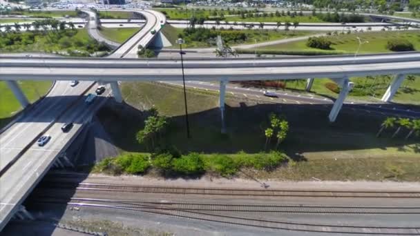 Arany tisztások interchange Miamiban — Stock videók