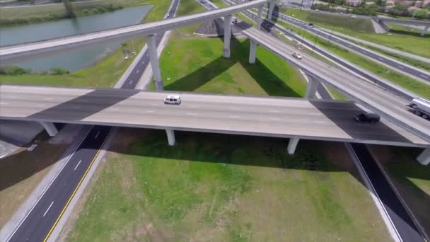 高速道路のインターチェンジ — ストック動画