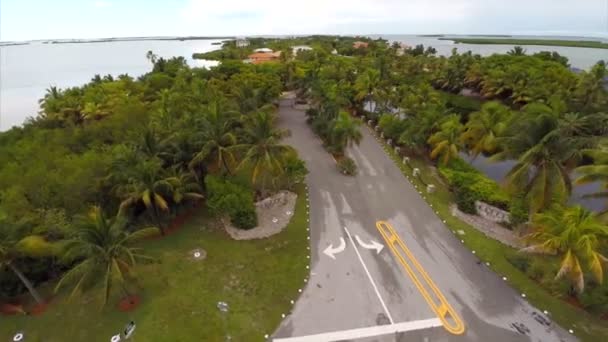 Video aéreo casas residenciales en Key West — Vídeo de stock