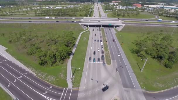 Aerial highway — Stock Video