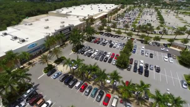 Centro comercial de tira de vídeo aéreo — Vídeos de Stock