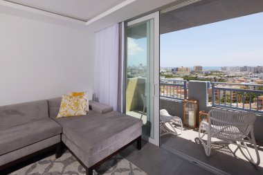 bir görünümü ile modern bir iç