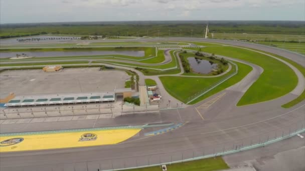 Aerial Homestead Speedway Miami FL — Stock Video