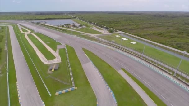 Vídeo aéreo Homestead Speedway Miami Florida — Vídeos de Stock