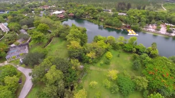 Vídeo aéreo Zoológico Miami metro — Vídeo de Stock