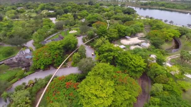 Aerial video Zoo Miami metro — Stock Video