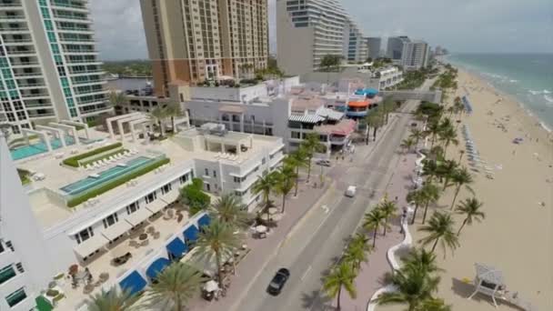 Filmati aerei Fort Lauderdale Beach — Video Stock