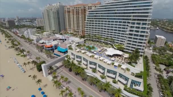Imágenes aéreas de vídeo Fort Lauderdale Beach — Vídeo de stock