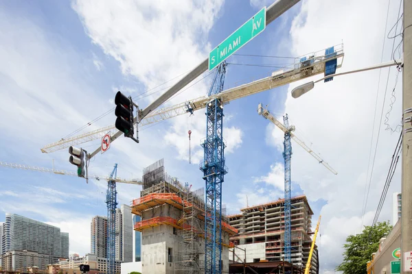 Centrum miasta Brickell w budowie — Zdjęcie stockowe