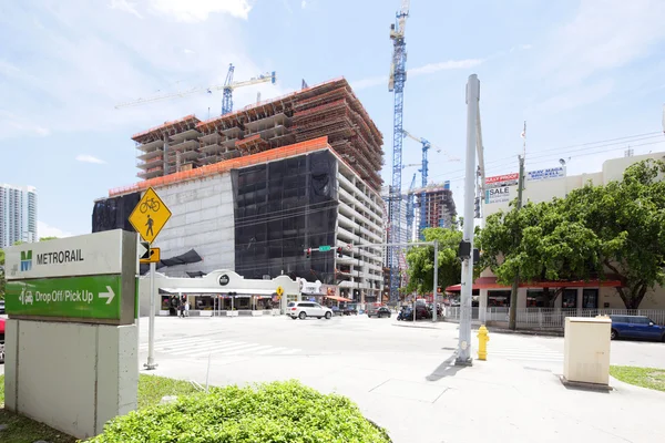 Brickell centrum under konstruktion — Stockfoto