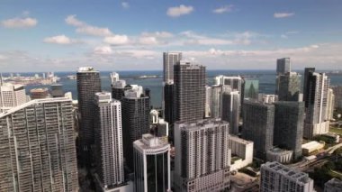 5k stok hava aracı görüntüsü Brickell Miami FL