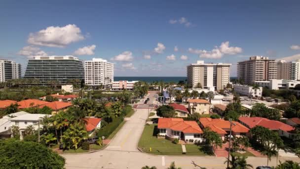 Aerial Footage Surfside Miami Beach — Stock Video