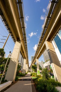 Brickell, FL, ABD - 26 Eylül 2021: Yeni Altı Çizili Brickell Miami Şehir Merkezi 'nin fotoğrafı