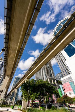 Brickell, FL, ABD - 26 Eylül 2021: Yeni Altı Çizili Brickell Miami Şehir Merkezi 'nin fotoğrafı