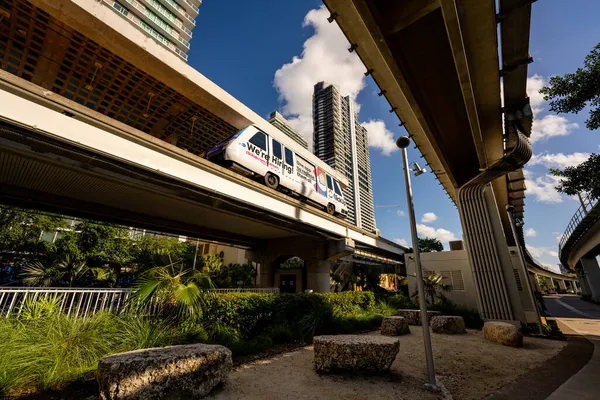 Brickell Usa September 2021 Photo New Underline Brickell Miami Downtown — Stock Photo, Image