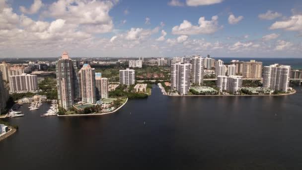 Establecimiento Aéreo Aventura Florida Usa — Vídeo de stock