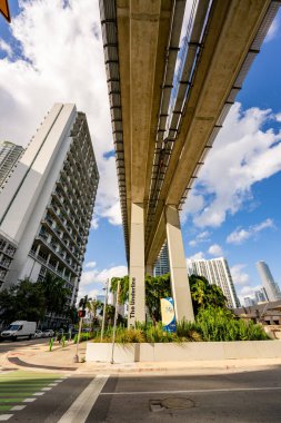Brickell, FL, ABD - 26 Eylül 2021: Yeni Altı Çizili Brickell Miami Şehir Merkezi 'nin fotoğrafı