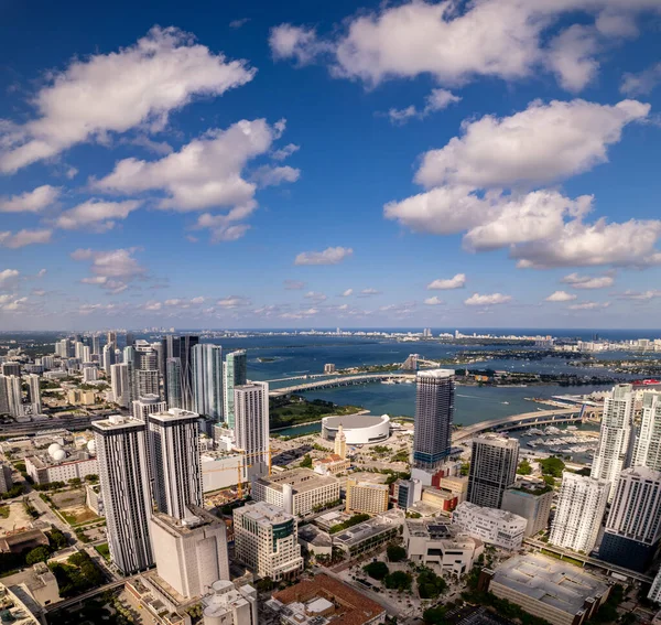 Aerial Vertorama Downtown Miami — Stock Photo, Image