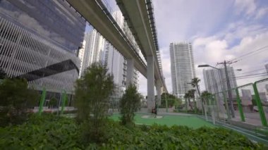 4k hareketli basketbol sahası Brickell Altı çizili Miami
