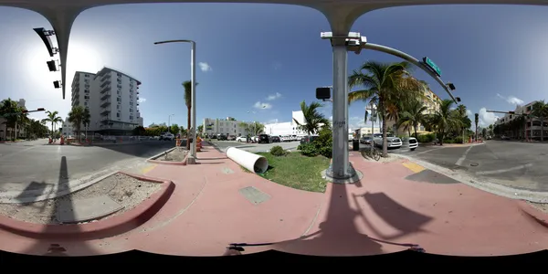 Miami beach panorama pro virtuální prohlídky — Stock fotografie