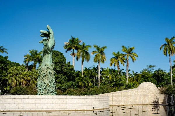 Παραλία Μαϊάμι Ηπα Οκτωβρίου 2021 Φωτογραφία Από Μνημείο Ολοκαυτώματος Στην — Φωτογραφία Αρχείου
