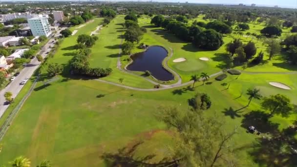 Golf course Hollywood Florida circa 2014 — Stock Video