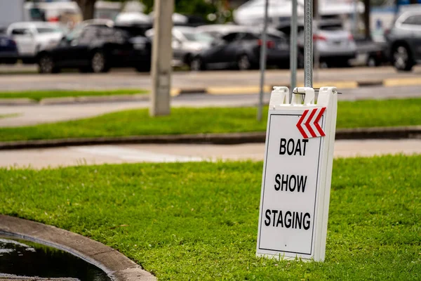 Boat Show Zwischenlandung Zeichen Fort Lauderdale — Stockfoto