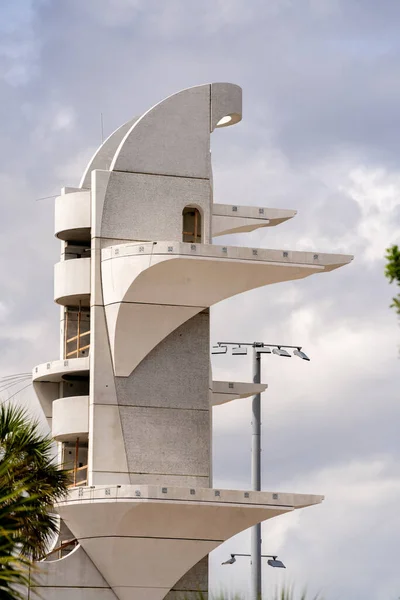 フォートローダーデール アメリカ フロリダ州 2021年10月23日 国際名声博物館ダイニングプラットフォームタワーの水泳ホール — ストック写真