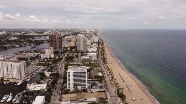 Scena Costiera Fort Lauderdale Beach — Video Stock