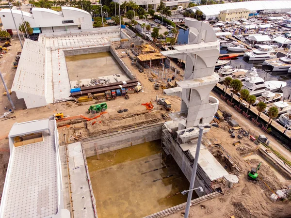 Fort Lauderdale Usa Října 2021 Letecká Fotografie Mezinárodního Muzea Plavecké — Stock fotografie